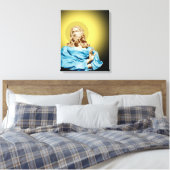 Gian Lorenzo Bernini Buste van Christus 1679 Canvas Afdruk (Insitu (Slaapkamer))