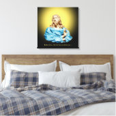 Gian Lorenzo Bernini Buste van Christus 1679 Canvas Afdruk (Insitu (Slaapkamer))
