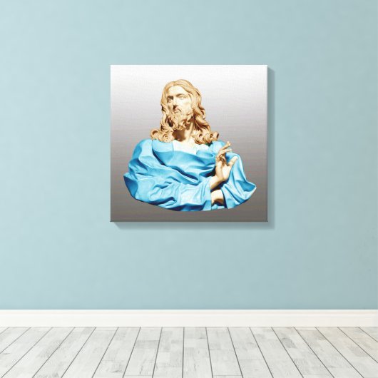 Gian Lorenzo Bernini Buste van Christus 1679 Canvas Afdruk (Insitu (Houten vloer))