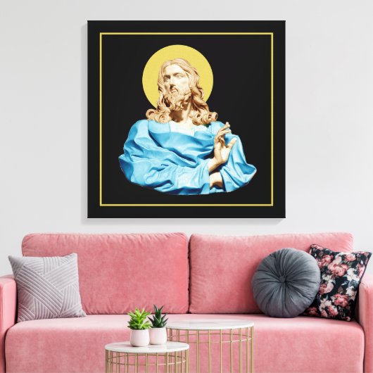 Gian Lorenzo Bernini Buste van Christus 1679 Canvas Afdruk (Insitu (Woonkamer))
