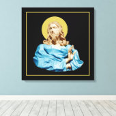 Gian Lorenzo Bernini Buste van Christus 1679 Canvas Afdruk (Insitu (Houten vloer))
