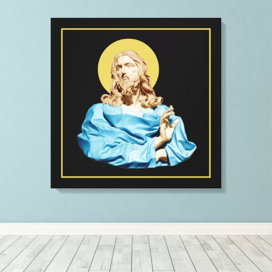Gian Lorenzo Bernini Buste van Christus 1679 Canvas Afdruk (Insitu (Houten vloer))