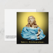 Gian Lorenzo Bernini Buste van Christus 1679 Feestdagenkaart (Voorkant / Achterkant)