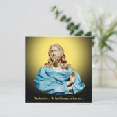 Gian Lorenzo Bernini Buste van Christus 1679 Feestdagenkaart (Staand voorkant)