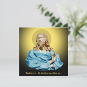 Gian Lorenzo Bernini Buste van Christus 1679 Feestdagenkaart (Staand voorkant)