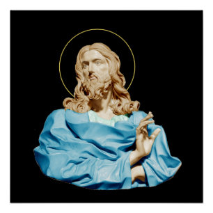 Gian Lorenzo Bernini Buste van Christus 1679 Perfect Poster