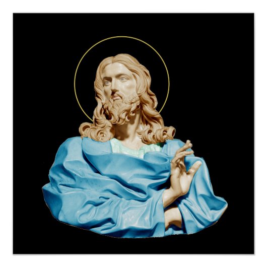 Gian Lorenzo Bernini Buste van Christus 1679 Perfect Poster (Voorkant)