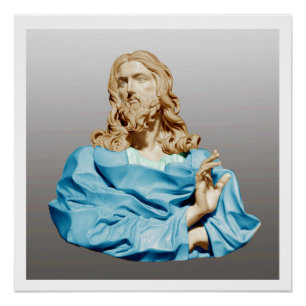 Gian Lorenzo Bernini Buste van Christus 1679 Perfect Poster
