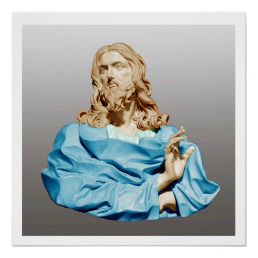 Gian Lorenzo Bernini Buste van Christus 1679 Perfect Poster (Voorkant)