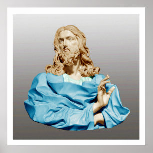 Gian Lorenzo Bernini Buste van Christus 1679 Poster