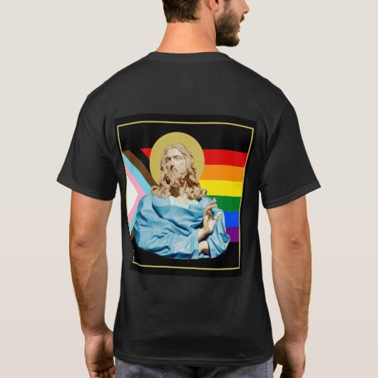 Gian Lorenzo Bernini Buste van Christus 1679 PRIDE T-shirt (Achterkant)
