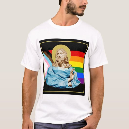 Gian Lorenzo Bernini Buste van Christus 1679 PRIDE T-shirt (Voorkant)