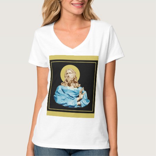 Gian Lorenzo Bernini Buste van Christus 1679 T-shi T-shirt (Voorkant)