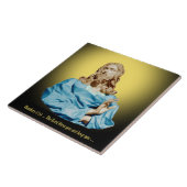 Gian Lorenzo Bernini Buste van Christus 1679 Tegeltje (Zijkant)