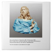 Gian Lorenzo Bernini Buste van Christus 1679 Tegeltje (Voorkant)