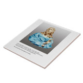 Gian Lorenzo Bernini Buste van Christus 1679 Tegeltje (Zijkant)