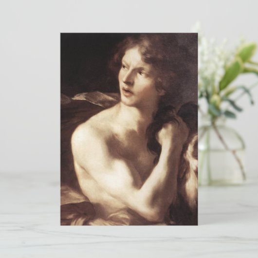 Gian Lorenzo Bernini - David met hoofd Goliath Kaart (Staand voorkant)