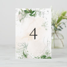 GIANNA Boho Etheral Greenery  Table Number