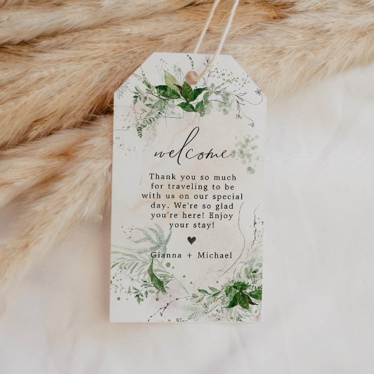 GIANNA Boho Etherial Greenery Wedding Welcome Bag Cadeaulabel