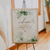 GIANNA Boho Etherial Greenery Wedding Welcome Poster