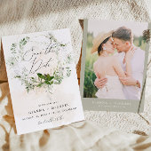 GIANNA Etherial Greenery Garden Save the Date Kaart