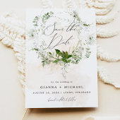 GIANNA Etherial Greenery Garden Save the Date Kaart