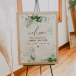 GIANNA Etherial Greenery Vrijgezellenfeest Welkom Poster<br><div class="desc">Dit vrijgezellenfeest welkome teken kenmerkt een  achtergrond van de waterverf,  boho greenery en een elegant doopvont van het calligrafiemanuscript. Dit welkome poster is ideaal voor uw tuin,  de bruidbrunch of een andere speciale gebeurtenis.</div>