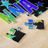 "GIANNA" Voornaam, geun "HAPPY BIRTHDAY" Legpuzzel (Zijkant)