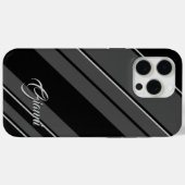 Gianni - Naam Sjabloon - Zwart en grijs Case-Mate iPhone Case (Achterkant (horizontaal))