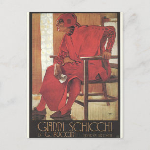 Gianni Schicchi Poster (Puccini) Briefkaart