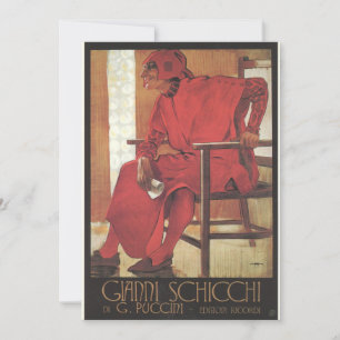 Gianni Schicchi Poster (Puccini) Kaart