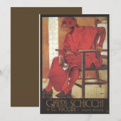 Gianni Schicchi Poster (Puccini) Kaart (Voorkant / Achterkant)