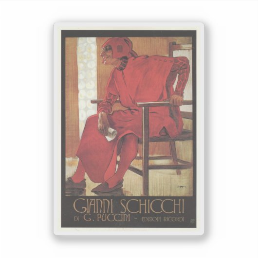 Gianni Schicchi Poster (Puccini) Sticker (Voorkant)