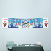 Giant 2,5 x 12' kerstvinyl Banner Snow scene (Beurs)