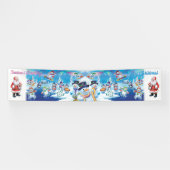 Giant 2,5 x 12' kerstvinyl Banner Snow scene (Horizontaal)