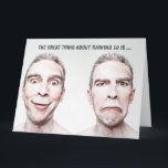 Giant 50th Birthday Card for Husband (G-versie) Kaart<br><div class="desc">Funny 50th Birthday Card for Man, Husband, Friend (G-rating versie) Card for men, Male 50th Birthday, Mannen 50th Birthday Card, grappige 50-jarige verjaardag Gift Voltooid met envelopU kunt de tekst KIEZEN of WIJZIGEN!! Binnen: "Blank - klaar om in te schrijven" Kaarten worden gevouwen en gedrukt op een mooie gloeikaart en...</div>