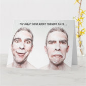 Giant 50th Birthday Kaart voor Man (G-versie) (Gele Bloem)