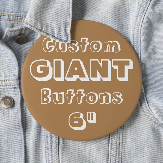 Giant 6-inch Button Pin Badge (In situ)