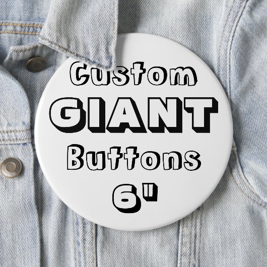 Giant 6-inch Button Pin Badge (In situ)