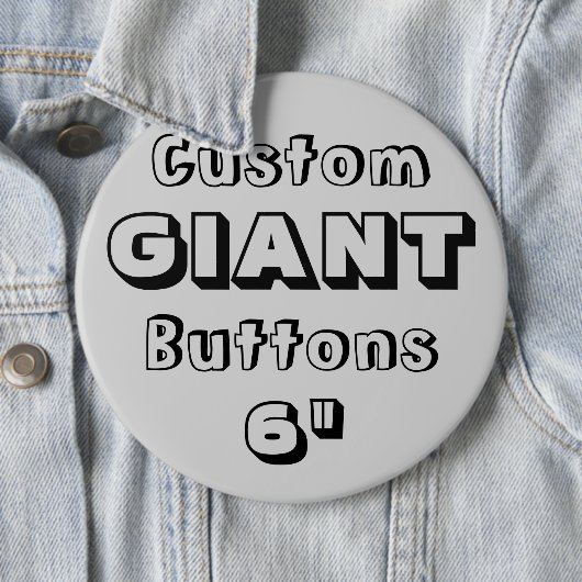 Giant 6-inch Button Pin Badge (In situ)