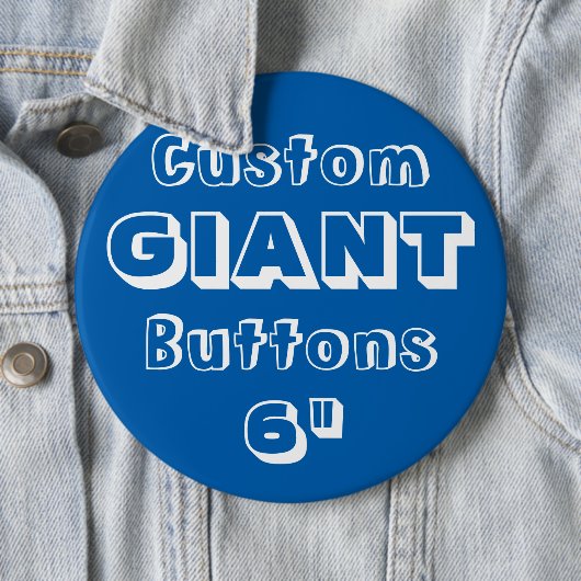 Giant 6-inch Button Pin Badge (In situ)