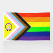 Giant 6'x'10' LGBTQIA+ All-Inclusive Gay Pride Spandoek (Horizontaal)