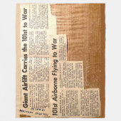 GIANT AIRLIFT VERVOERT DE 101st NAAR WAR Fleece Deken (Voorkant)