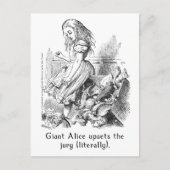 Giant Alice Upsets the Jury (letterlijk) Briefkaart (Voorkant)