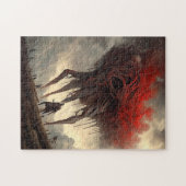 Giant Alien Walking Science Fictie Horror Art Legpuzzel (Horizontaal)