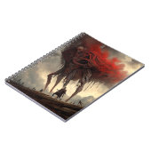 Giant Alien Walking Science Fictie Horror Art Notitieboek (Linkerzijde)