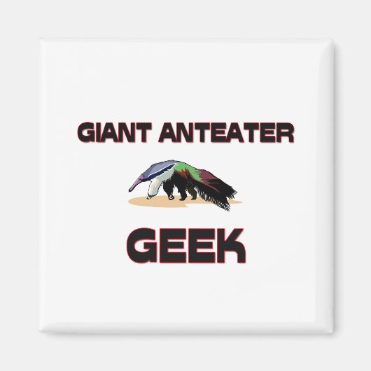 Giant Anteater Geek Magneet (Voorkant)