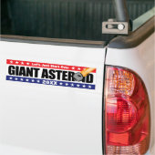 Giant Asteroid Laten we beginnen over - jaar van v Bumpersticker (Op Truck)
