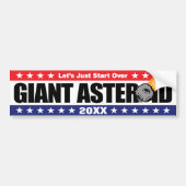 Giant Asteroid Laten we beginnen over - jaar van v Bumpersticker (Voorkant)