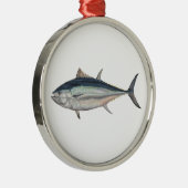 Giant Atlantic Bluefin Tuna Realistic Hat Metalen Ornament (Rechts)